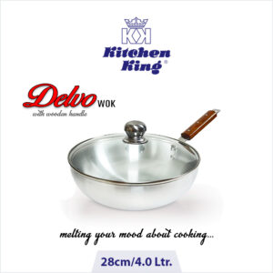 Silver Degchi. Silver cookware at best price in Pakistan. Glass Lid cover. karahi with wooden handle. Cookware set price in Pakistan. wooden handle wok