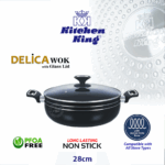 Buy premium induction-compatible wok/karahi online in Pakistan. Perfect for deep frying and curries. Non-stick, heavy-duty, and fast heating. Shop now!