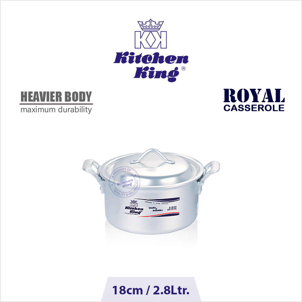 casserole dish. silver degchi. top quality cooking pot. pots and pan Royal-Casserole-18cm.jpg Silver Degchi. Silver cooking pot. cooking pot. Silver cookware. cooking pot price in Pakistan, silver nonstick cookware. quality casserole in Pakistan.