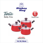 Kitchen King Tinta Belly Pots – stylish, deep, and durable cookware for home use