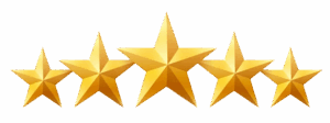 5 star rating icon showing top product review for Kitchen King