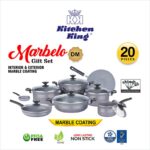 Marble Coated Cookware Gift Set, It has cooking pots, frying pans, saucepans and tawa.