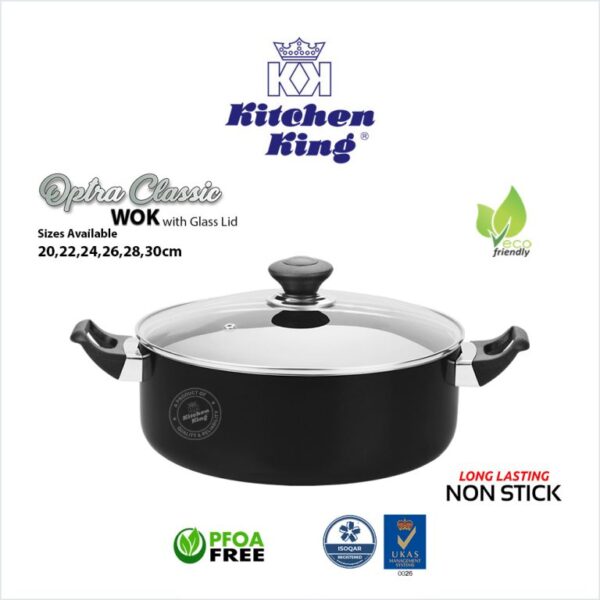 Best quality nonstick Wok/Karahi in Pakistan, kitchen king cookware