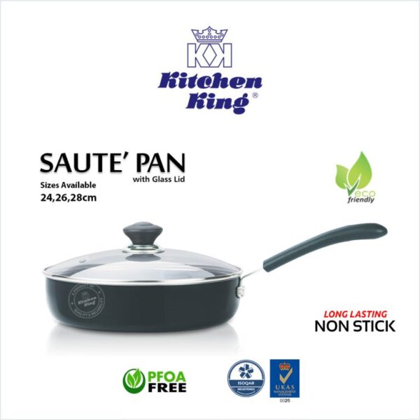 Cooking pots & pans online in Pakistan. Non stick cookware brand. Saute pan. Non stick sauce pan. sauce pan price. Saucepan with glass lid. Nonstick kitchenware.