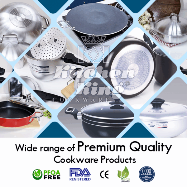Wide range of Premium Nonstick Cookware and Pressure cookers by Kitchen King Cookware